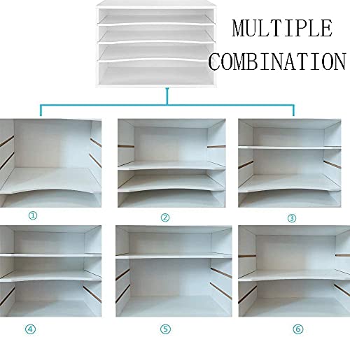 Wood Desktop File Organizer with Adjustable Shelves M903