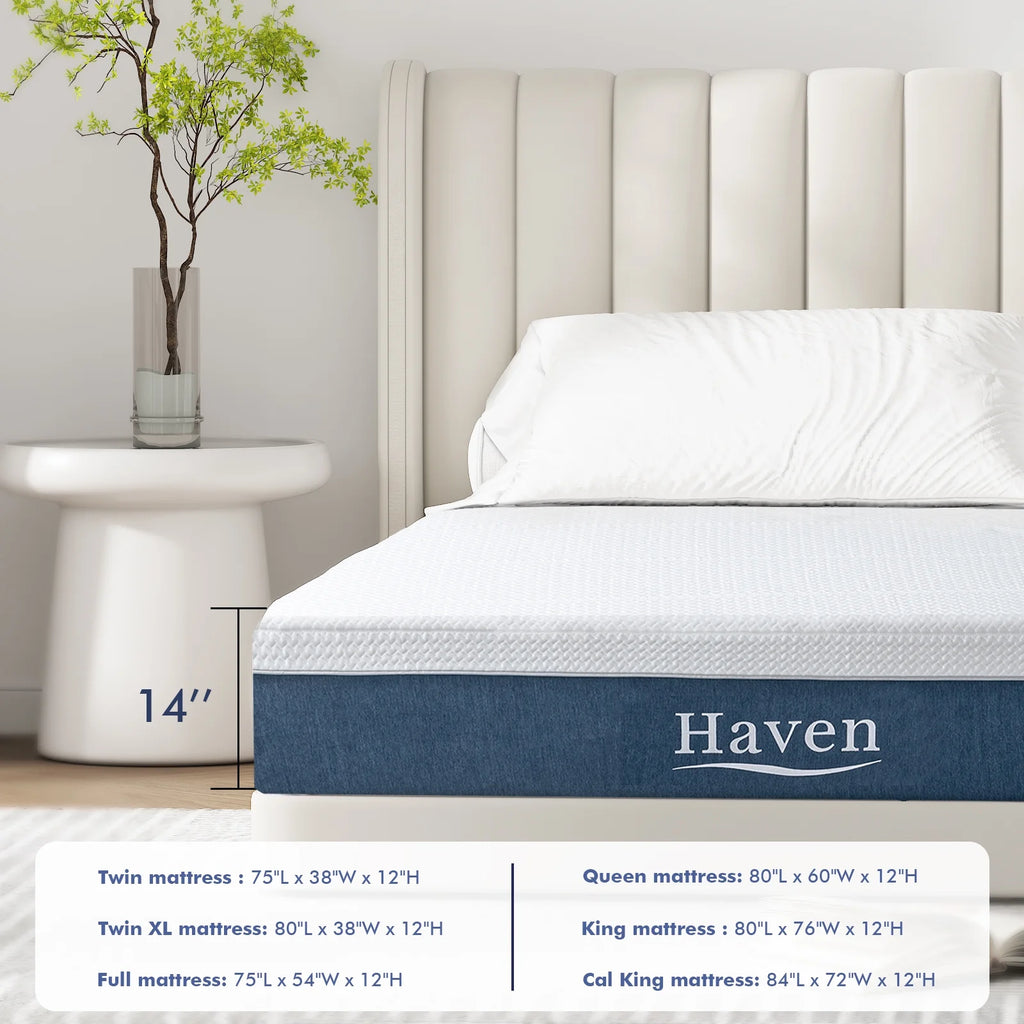 Twin 12 inch Memory Foam Mattress Q382