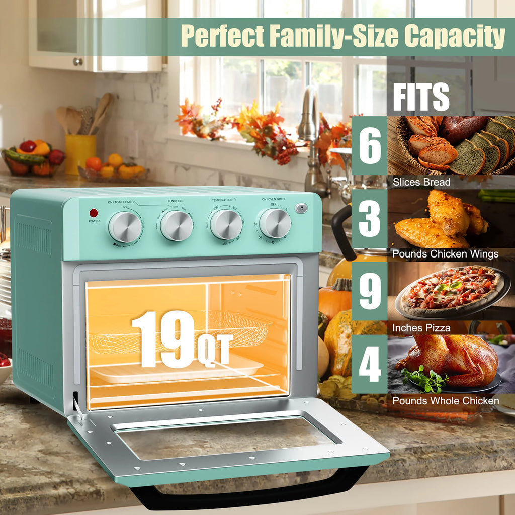 19 QT Air Fryer Toaster Oven with 5 Accessories X895918