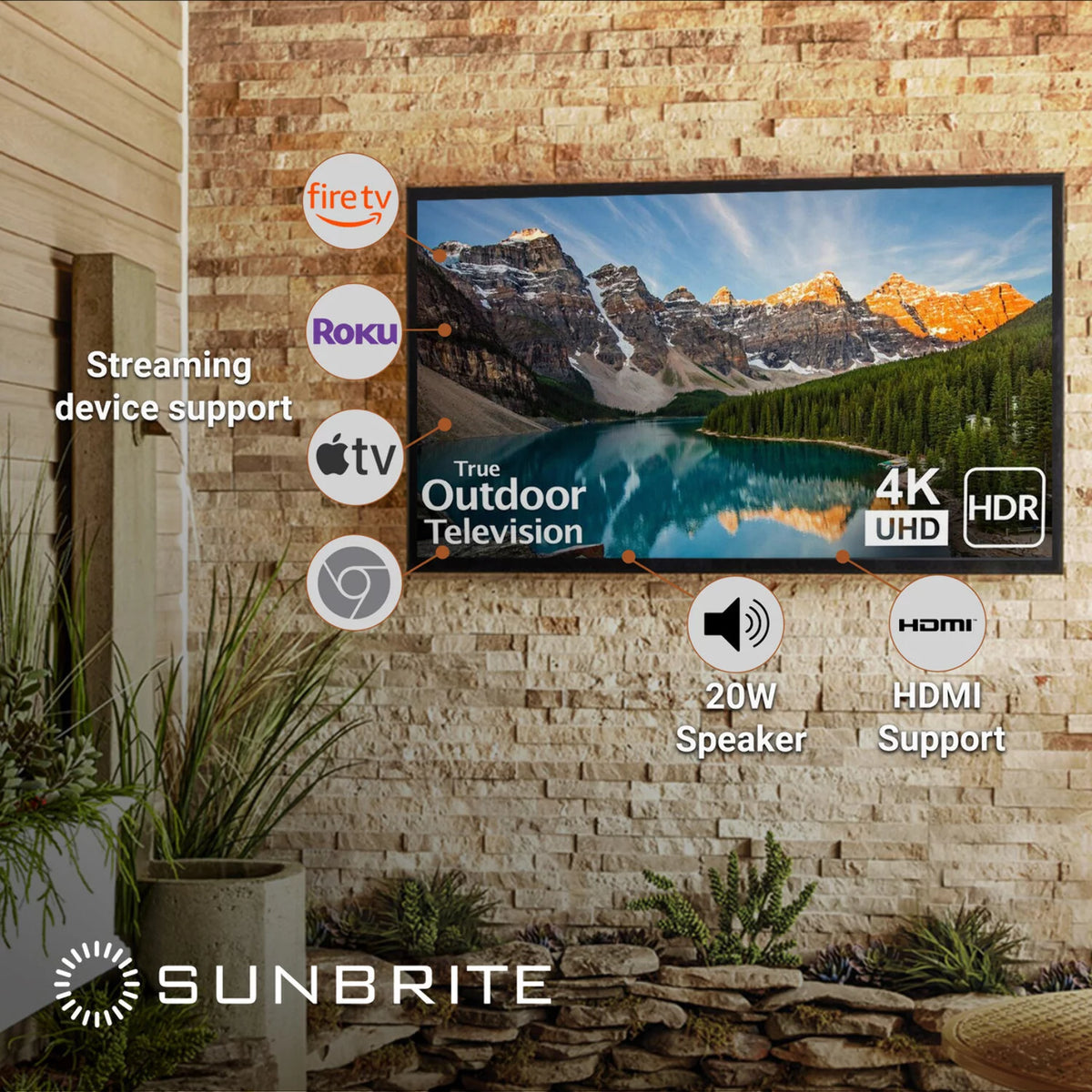 55-inch 4K Ultra HD HDR LED Weatherproof Outdoor TV A82521