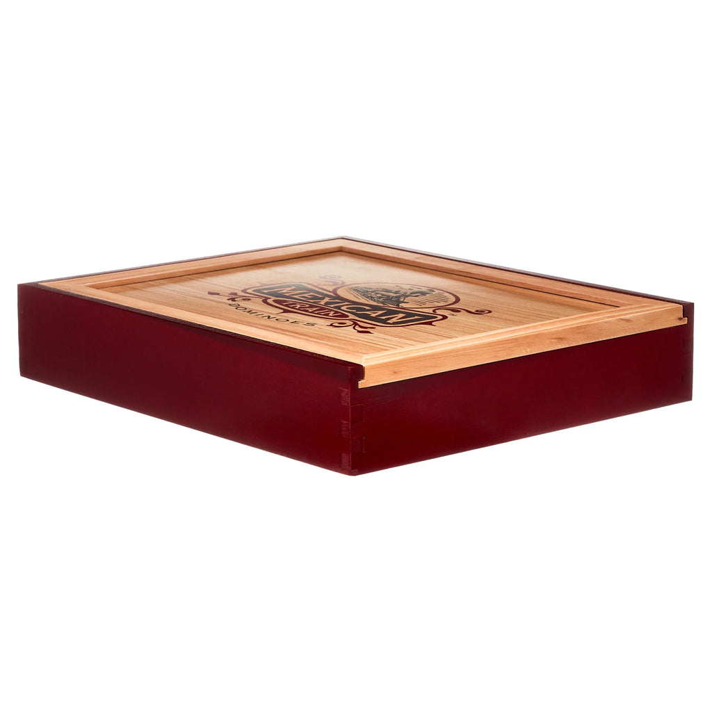 Mexican Train Domino Set in Wooden Collector Box B521307