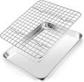 Stainless Steel Baking Sheet with Rack, 10x8x1 Inch N35861