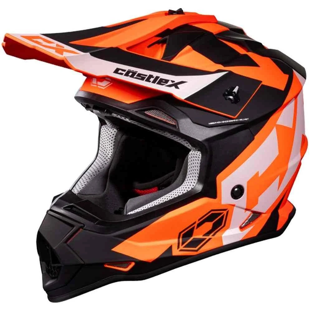Matte Orange Snowmobile Helmet 3XL E7188