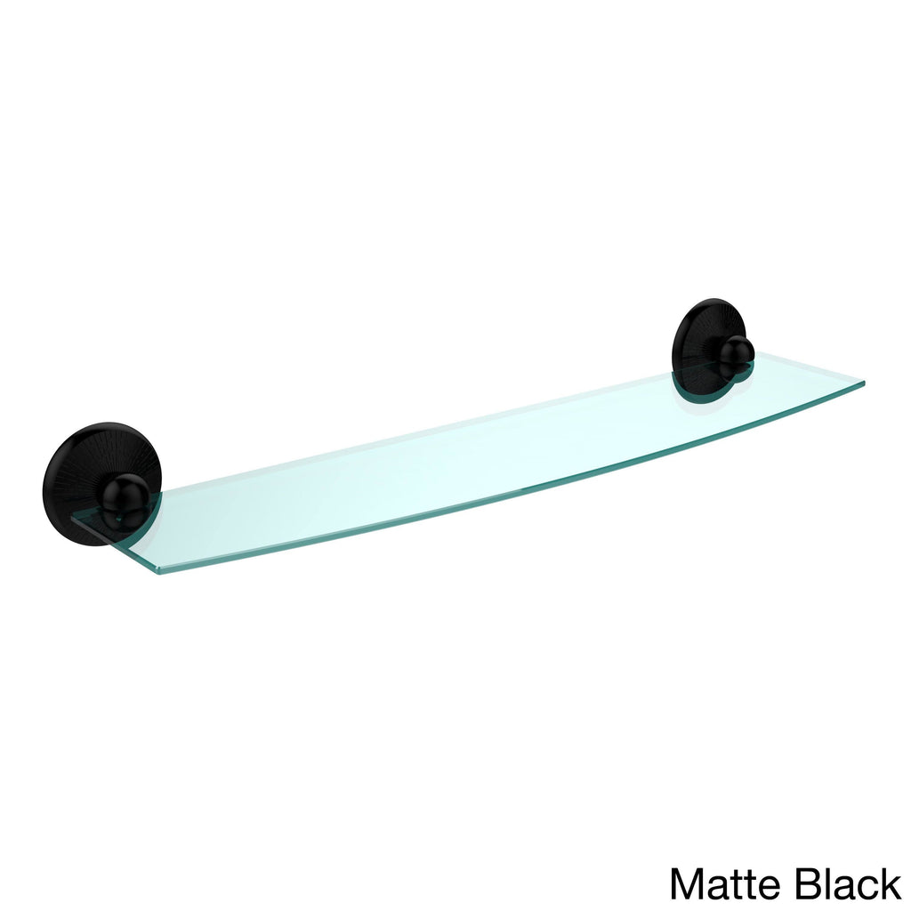 24 inch Glass Shelf Matte Black C483