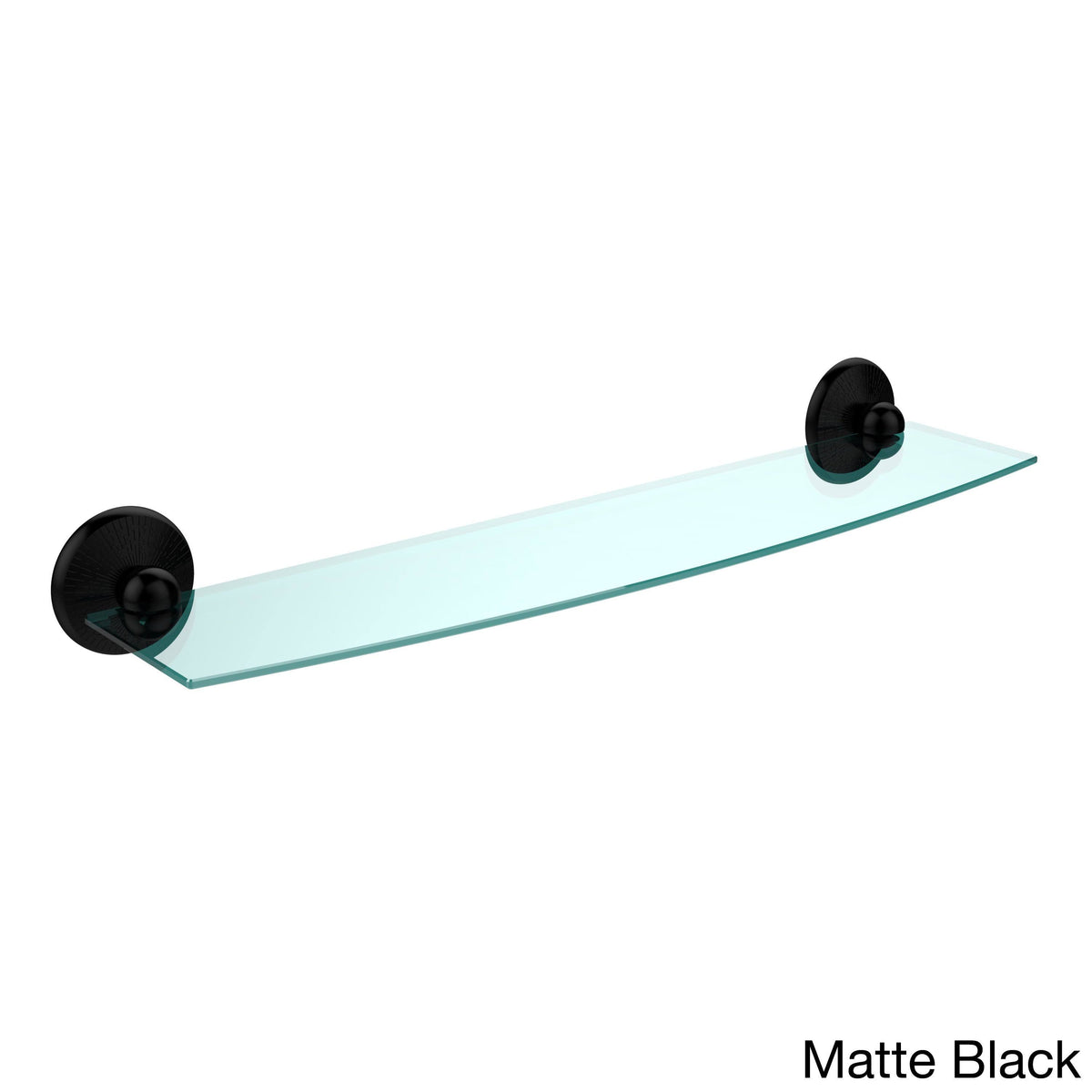 24 inch Glass Shelf Matte Black C483