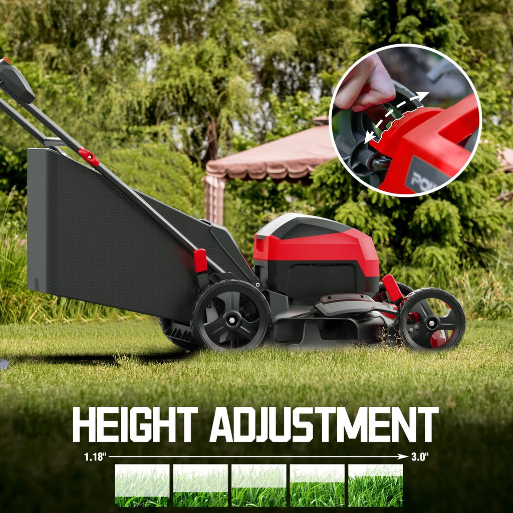 40V 17-inch Cordless Brushless Electric Push Lawn Mower K34393
