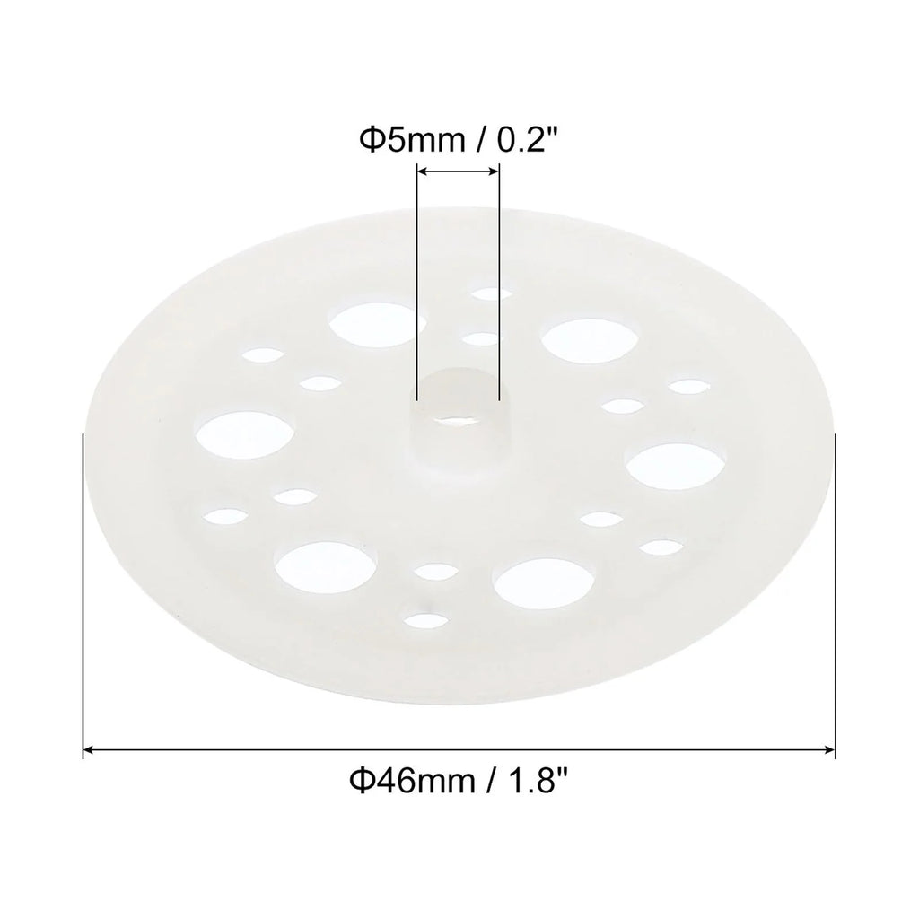 46mm Polypropylene Flat Plastic Washers White 400 Pack R7135