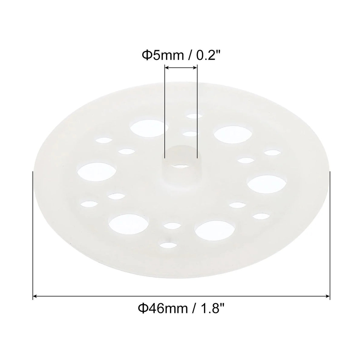 46mm Polypropylene Flat Plastic Washers White 400 Pack R7135