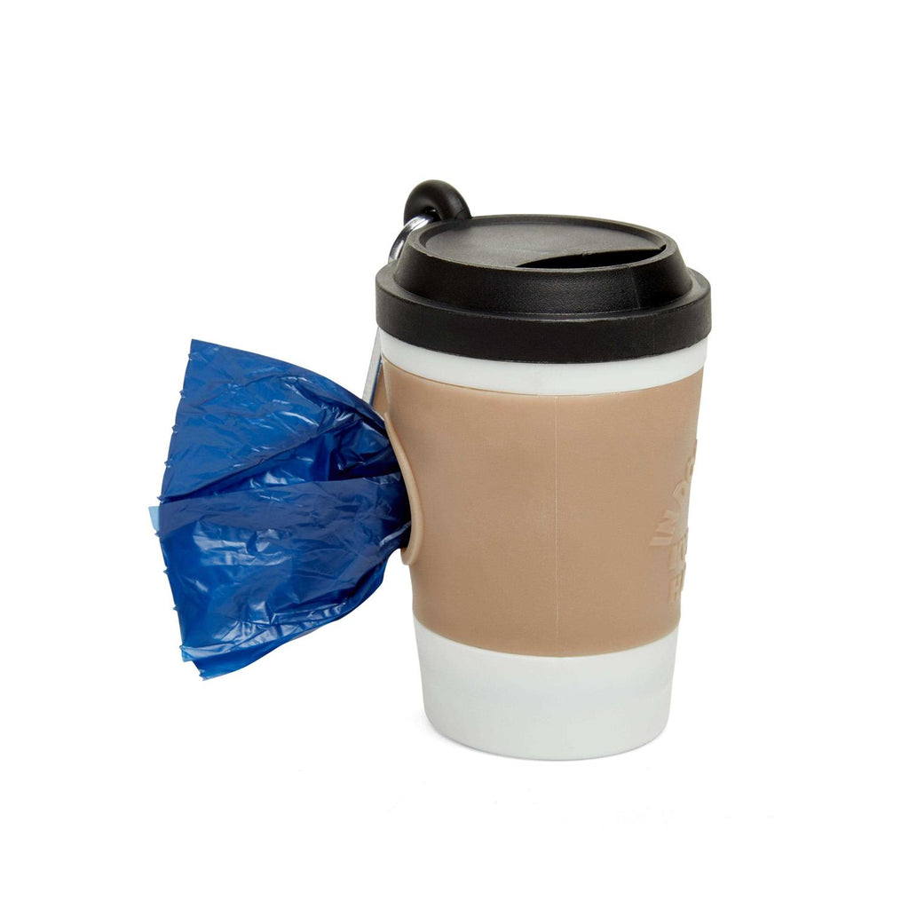 Coffee Cup Dog Waste Bag Dispenser with Refill Rolls O181717