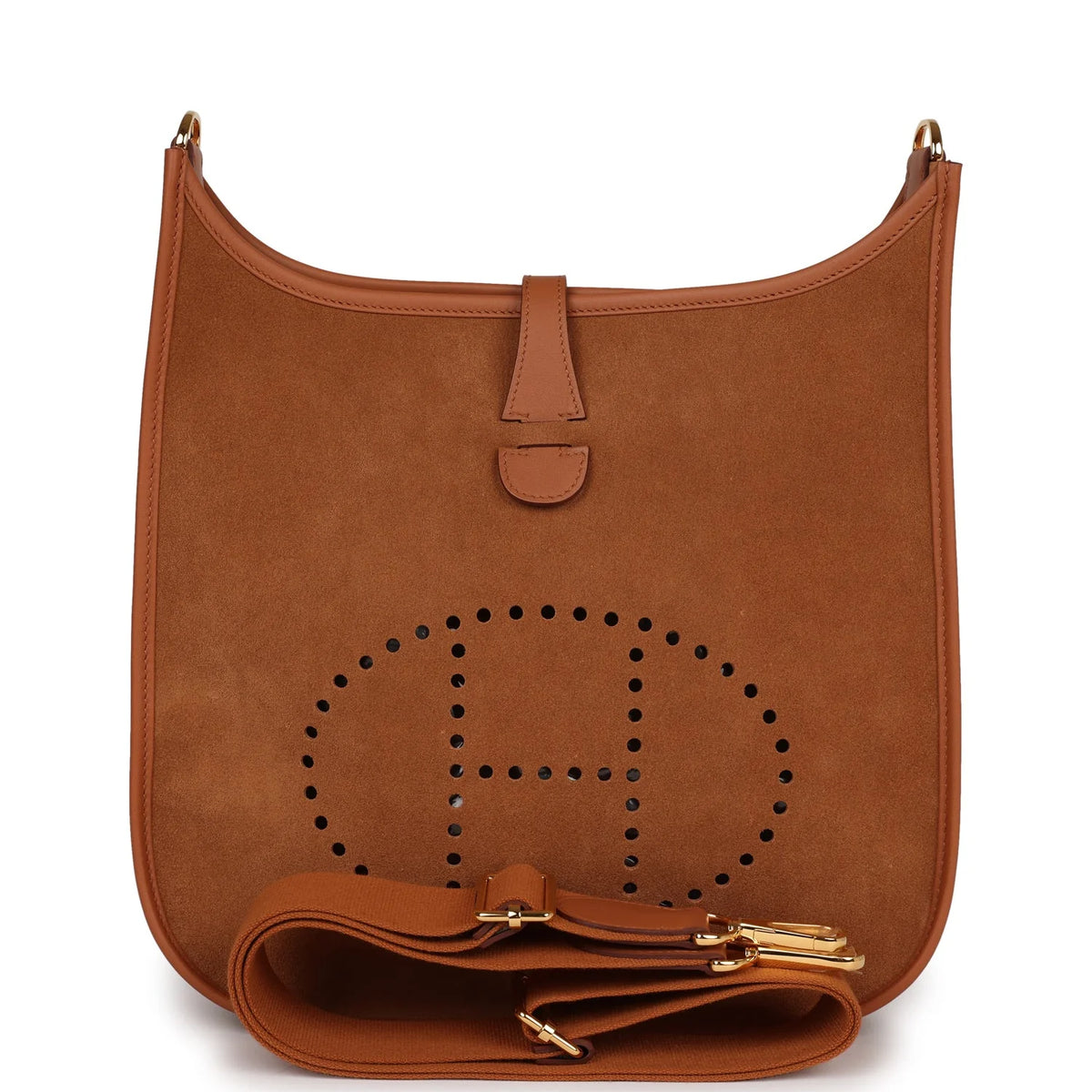 Gold Leather Crossbody Bag R328102