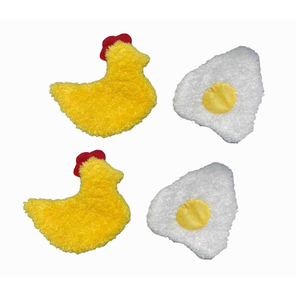 Chicken and Egg Paper Crinkle Squeaker Toys Y683