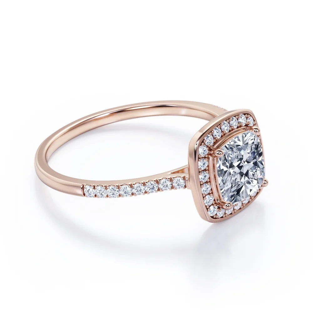 Pave Engagement Ring Q7383