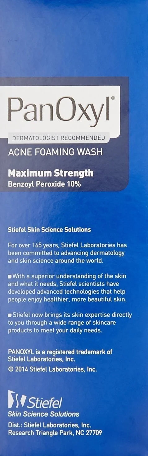 Benzoyl Peroxide Acne Foaming Face Wash 5.5oz 3-Pack B66646