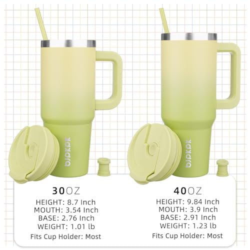 30 oz Stainless Steel Insulated Tumbler With Handle Lid And Straw X878