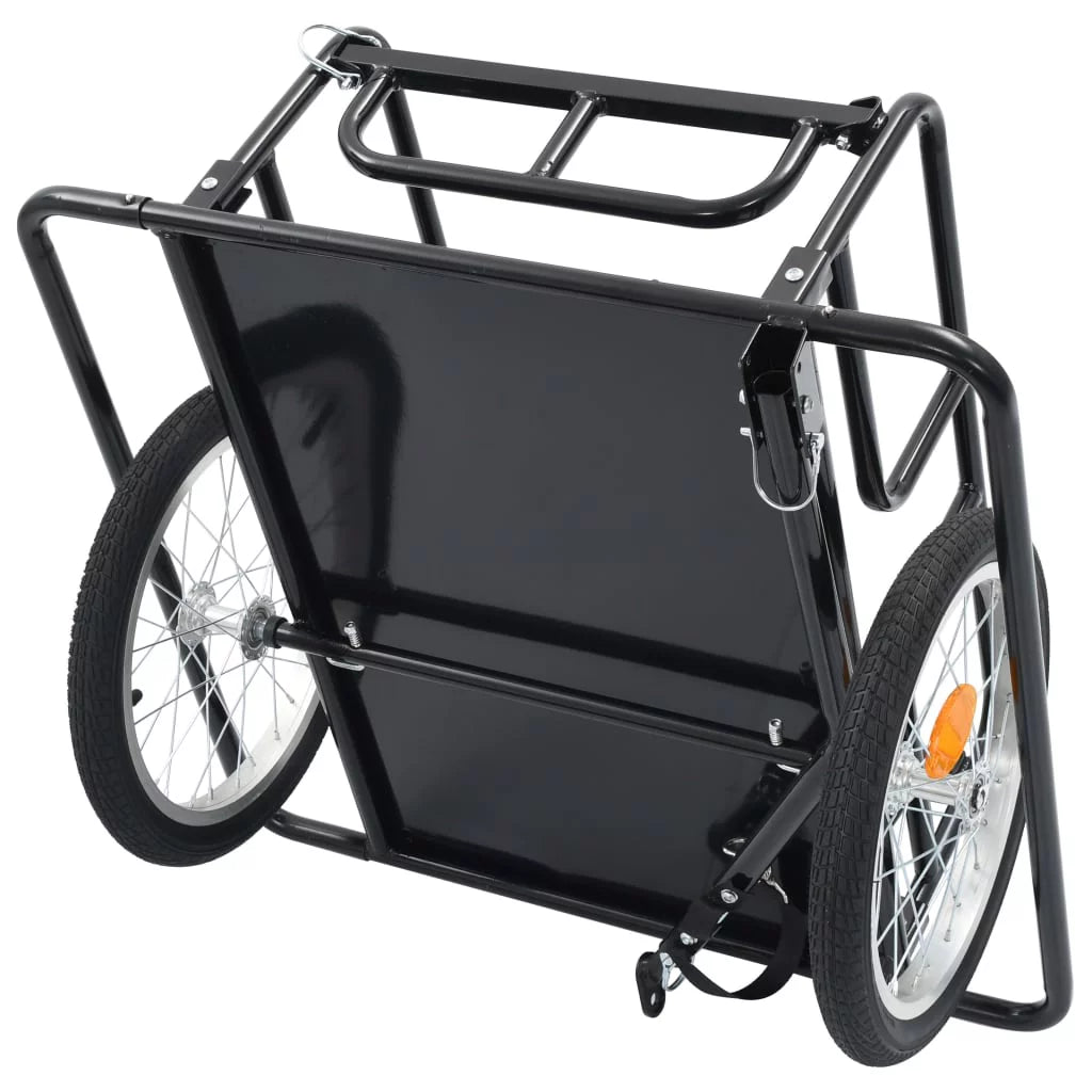 Bike Cargo Trailer Steel Black E655