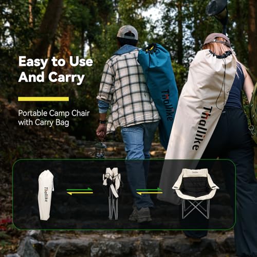 Oversized Heavy Duty Folding Camping Chair with Cup Holders and Carry Bag Z8306