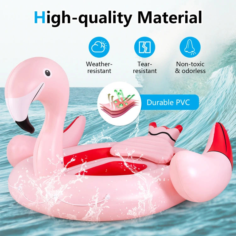 6 People Inflatable Floating Island with 6 Cup Holders D517320
