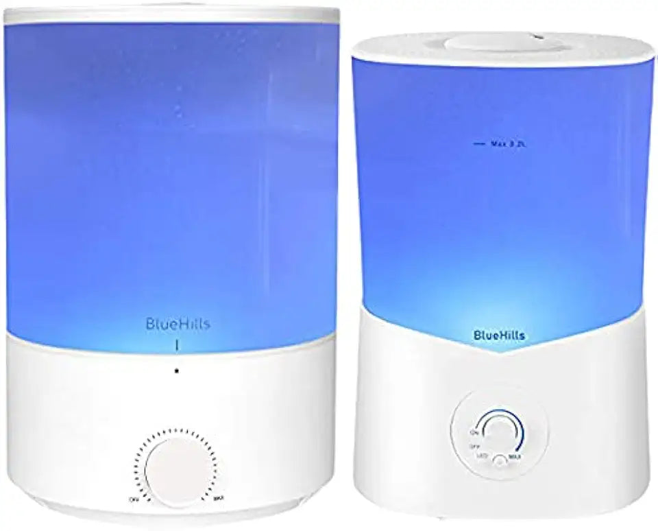 Large Essential Oils Diffusers 4000 ML and 3000 ML Set of 2 White N37949