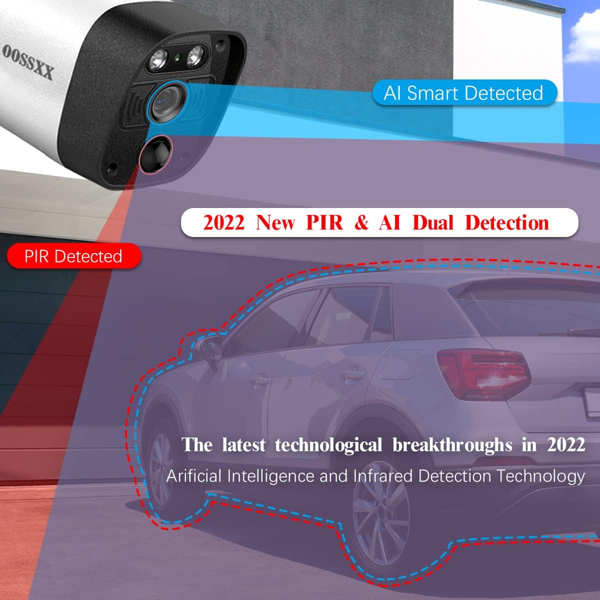3K 5.0MP Wireless Security Camera System with 2TB Hard Drive M164