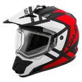 Matte Black Red White Dual-Sport Snow Helmet K82930