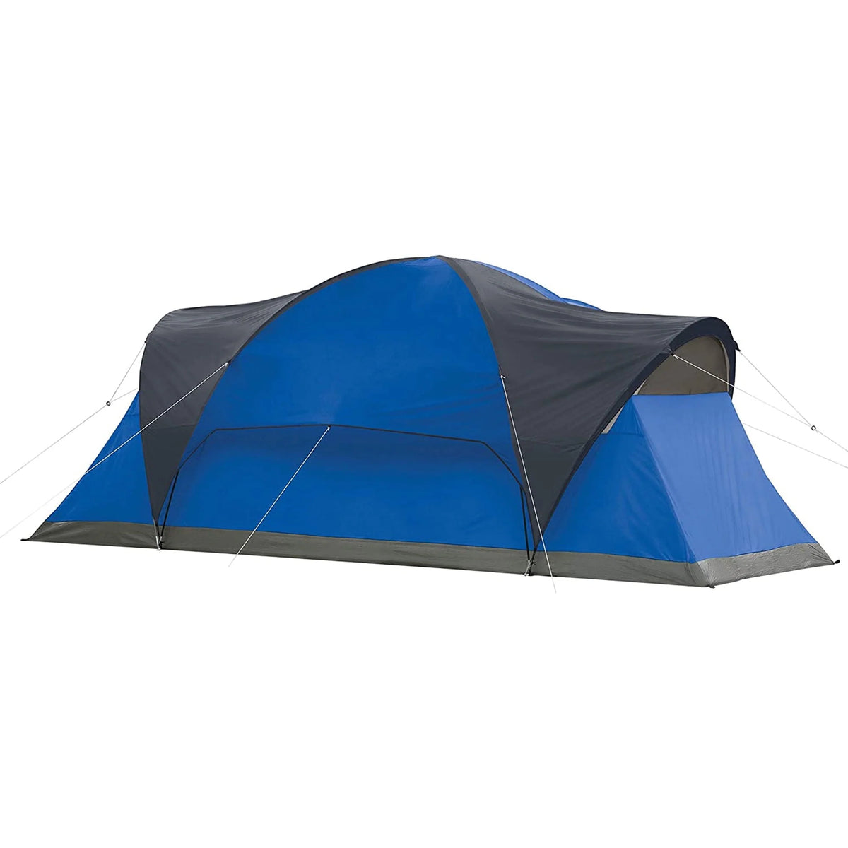 8 Person Cabin Camping Tent with Hinged Door, Blue O12484
