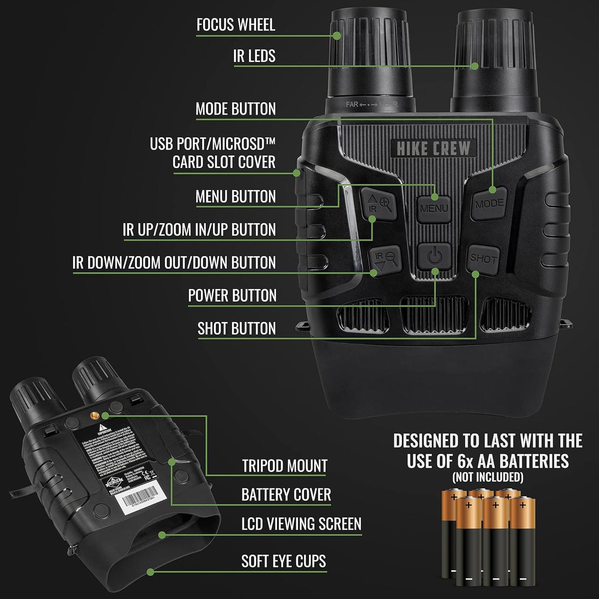 Night Vision Binoculars with LCD Screen R3797