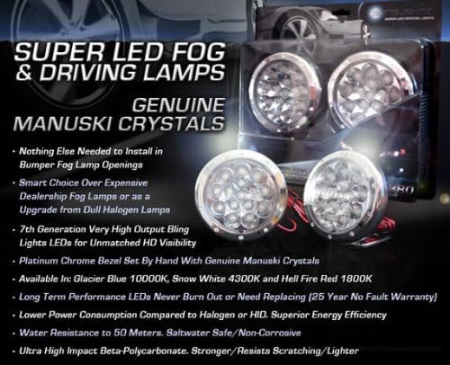 Blue LED Fog Lights Kit U8075