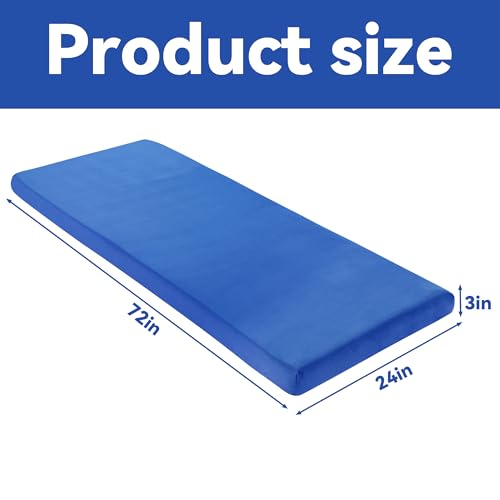 3 Inch Thick Memory Foam Camping Mattress Pad with Velvet Cover S6218