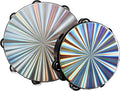 2 Pack 8/10 Inch Wood Tambourine with Double Row Jingles O620125