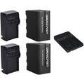 2 x 6600mAh Batteries with Chargers and Converter Kit Q717
