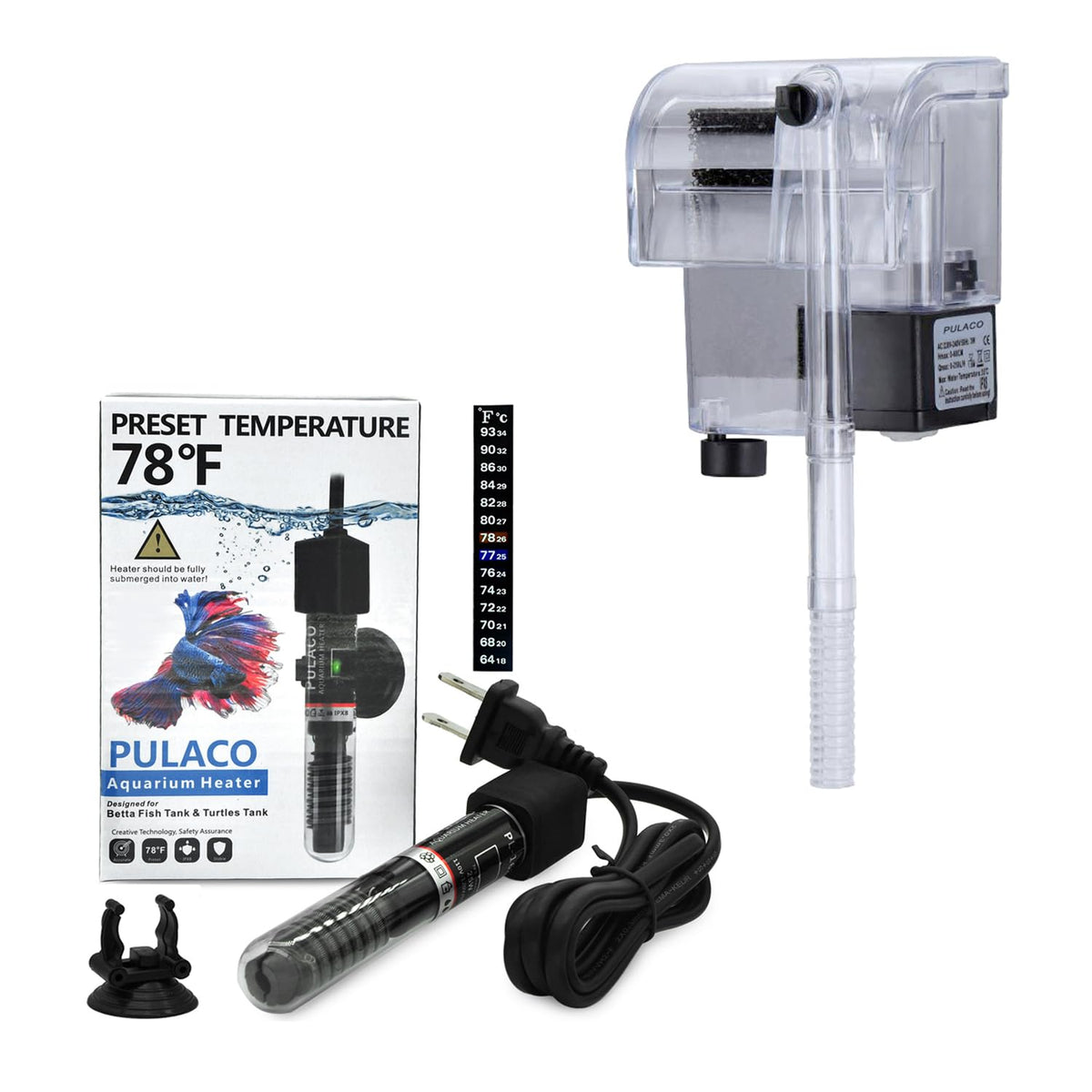 Aquarium Heater and Aquarium Filter G94260