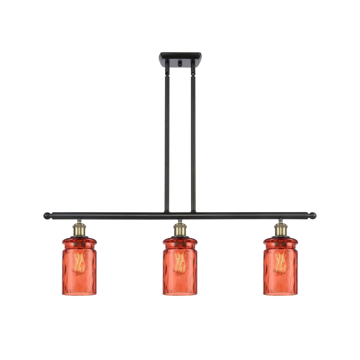 Black Antique Brass 3 Light Island Light G6614