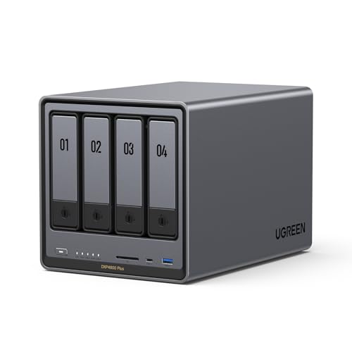 4-Bay Desktop NAS, 8GB DDR5 RAM, 128G SSD, Network Attached Storage (Diskless) Y254