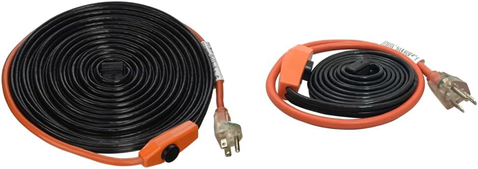Automatic Electric Heat Kit Heating Cables, 30', Black Pack of 2 Q877
