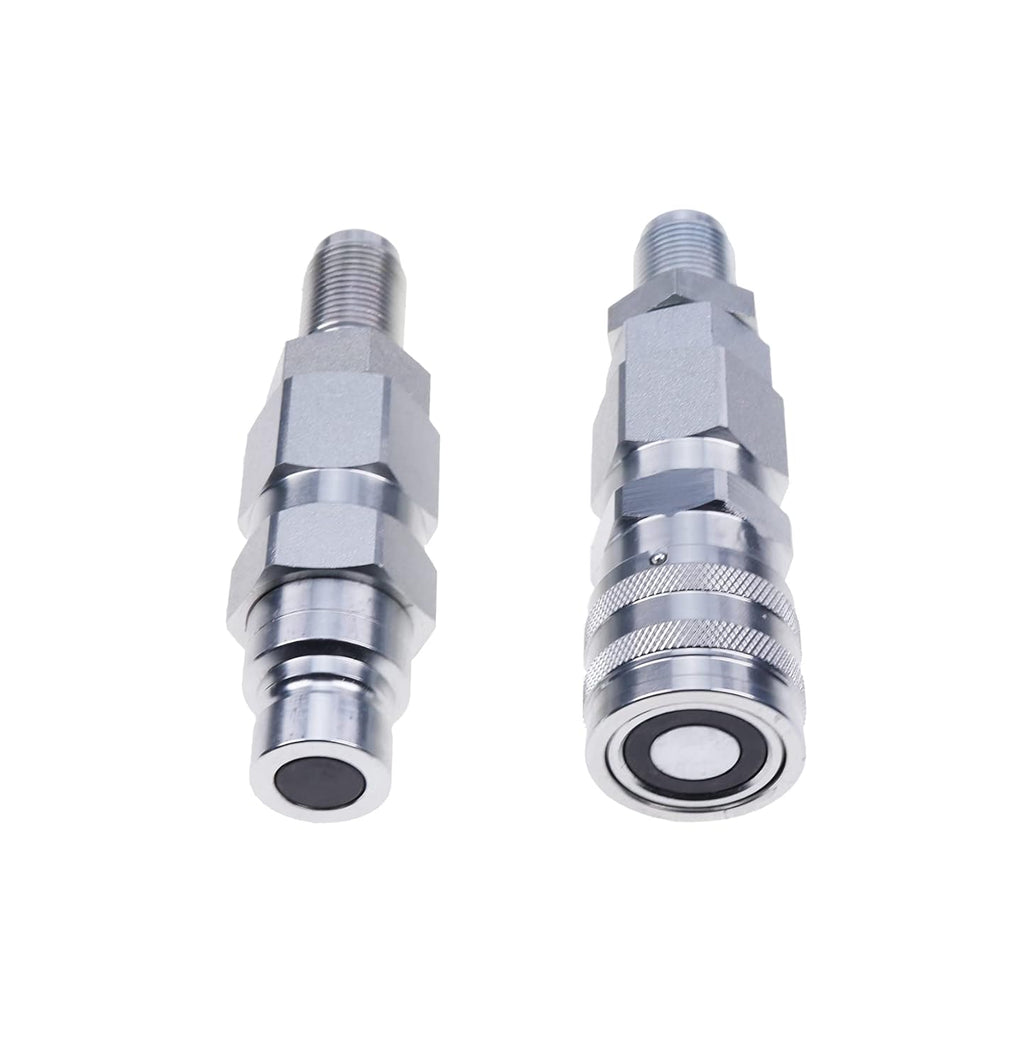 10 JIC Thread 1/2 Flat Face Hydraulic Quick Connect Coupler Set K1953