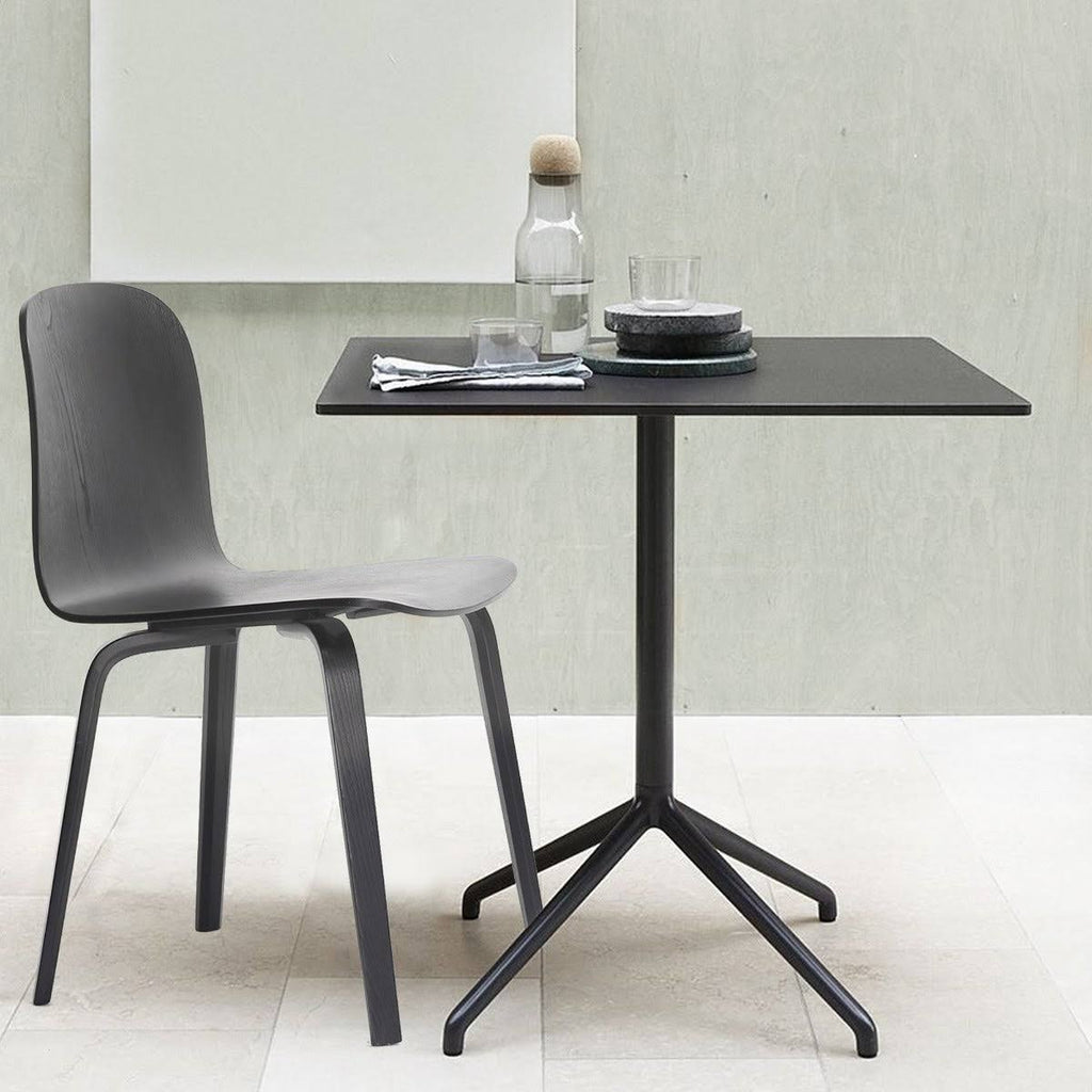 Black Powdercoated Metal Cafe Table W26885