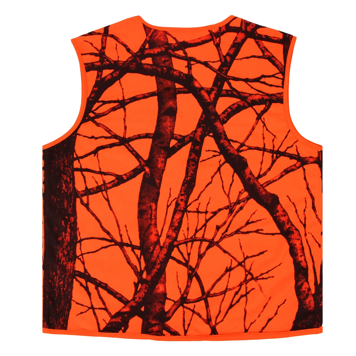 Orange Lightweight Hunting Vest with Zipper Closure (M) S3861