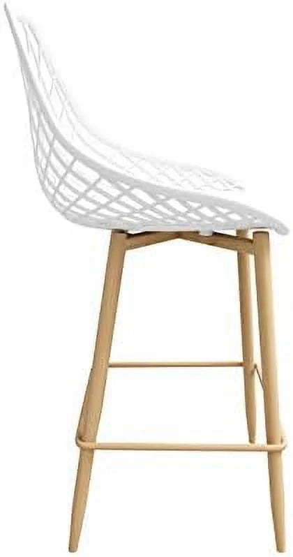 White Counter Chair Set of 2 P788