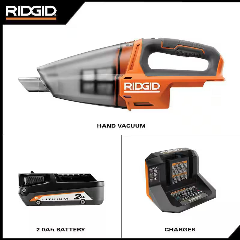 18V Cordless Hand Vacuum Kit with Battery and Charger C562