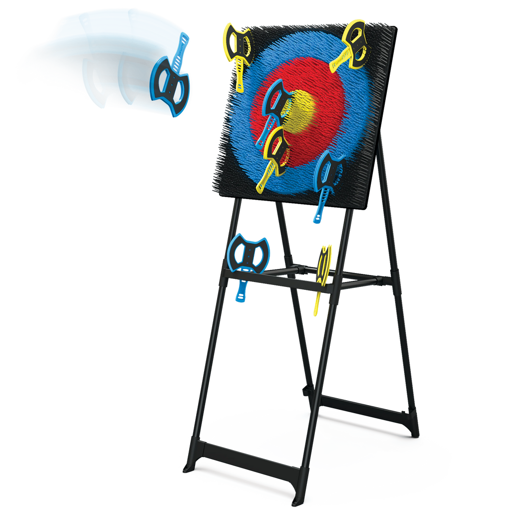 Axe Throwing Target Game with 8 Throwing Axes F38236