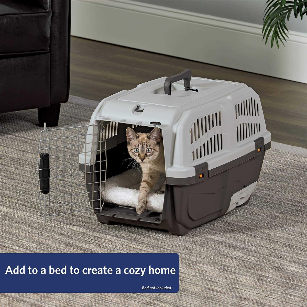 24” Plastic Cat Carrier with Litter Pan W575185