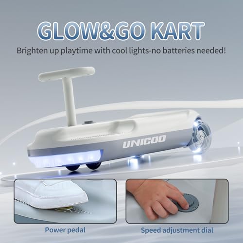 12V Rechargeable Kids Electric Go Kart with Mood Light W38650