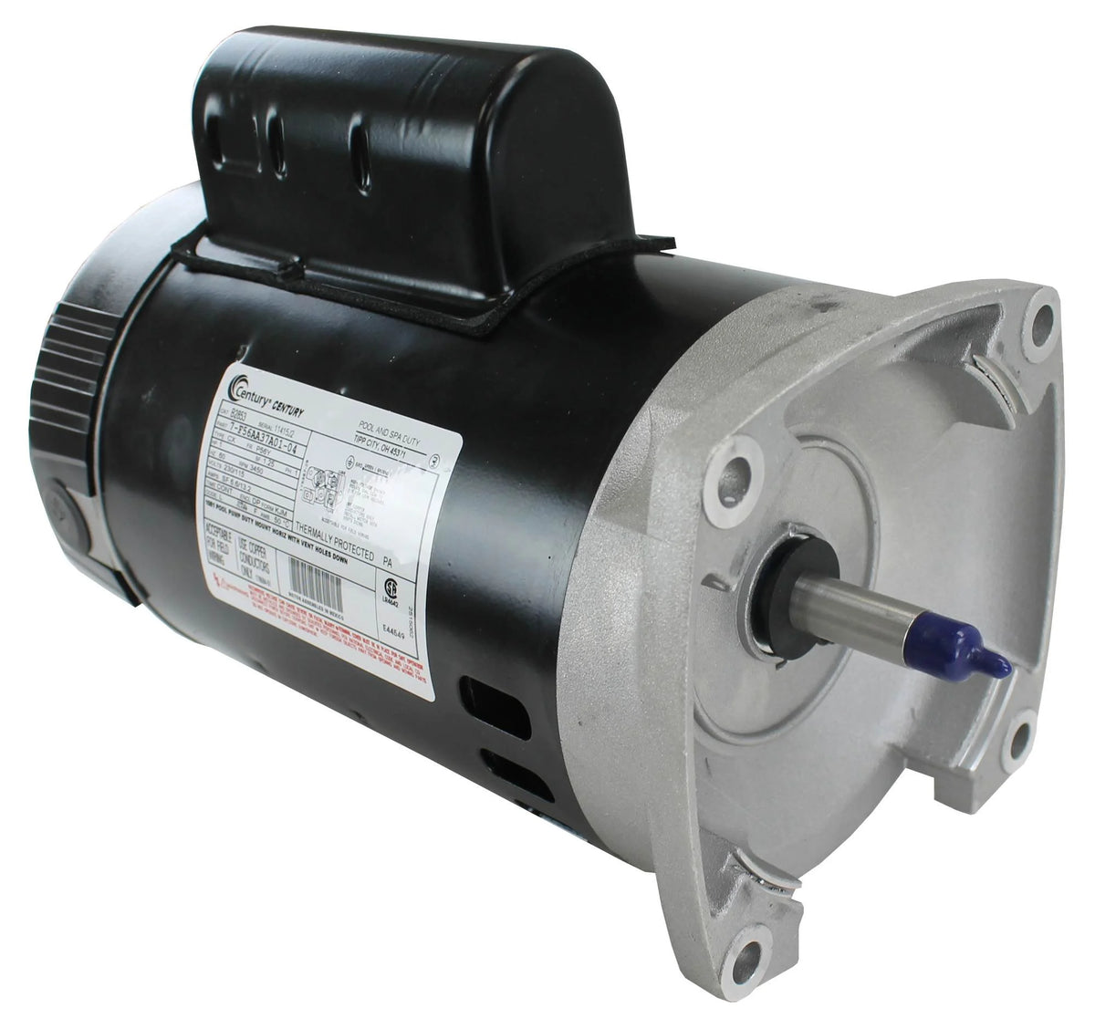 1HP 115/230V Square Flange Pool Motor Y1664