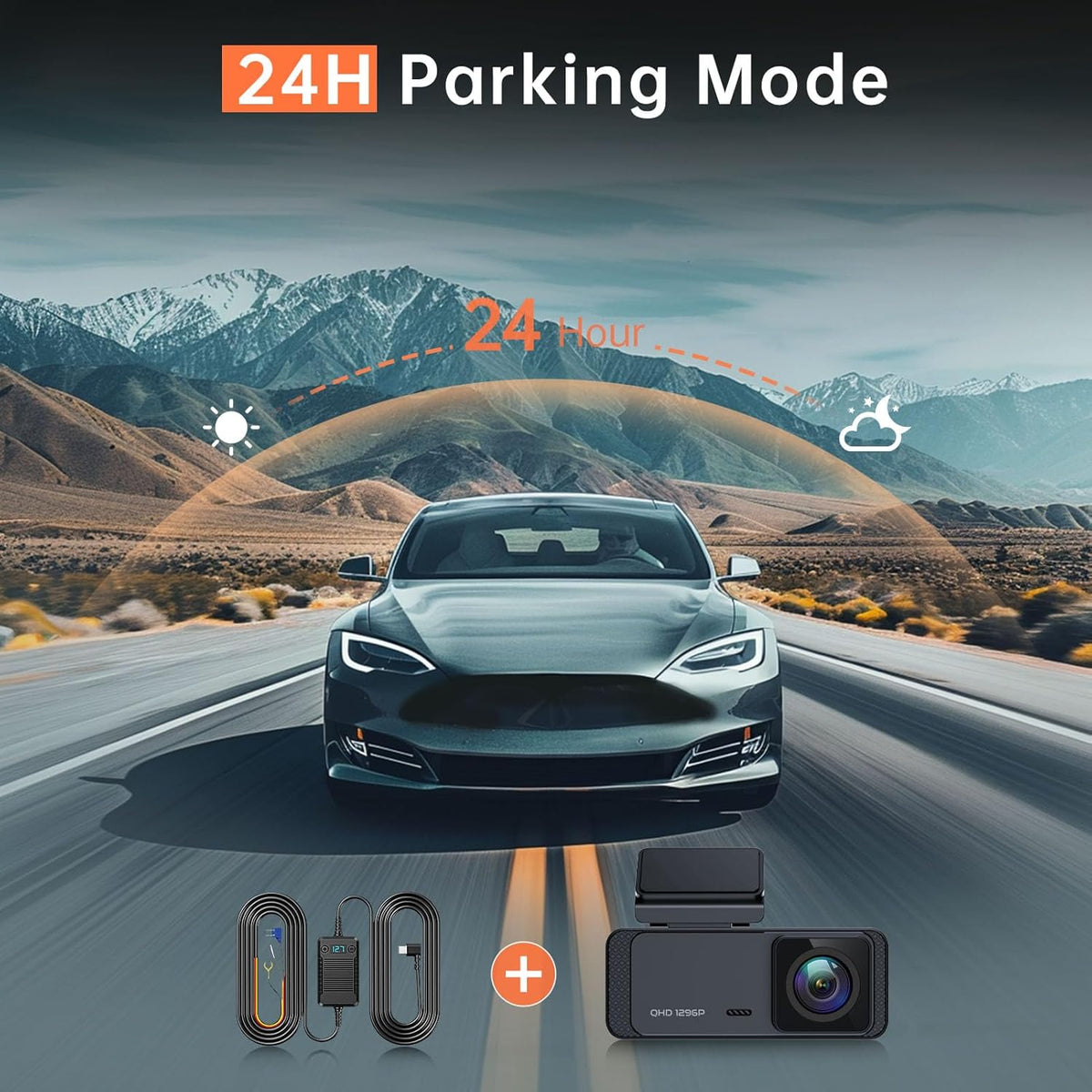 1296P Front Dash Cam with Night Vision P25630