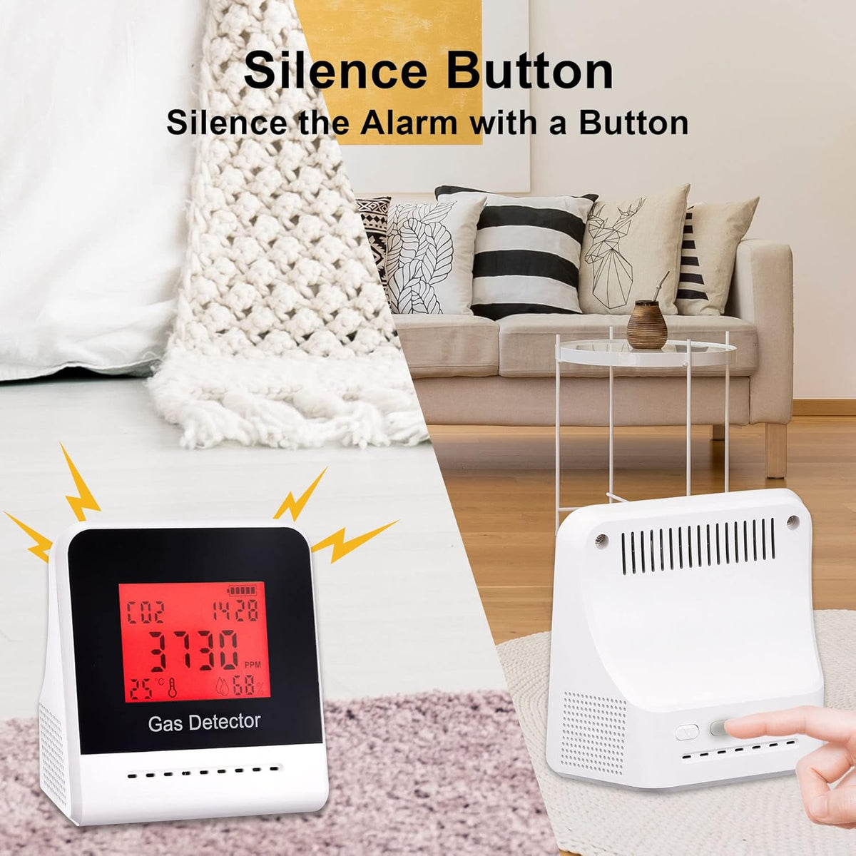 CO2 Detector Air Quality Monitor with NDIR Sensor V1284