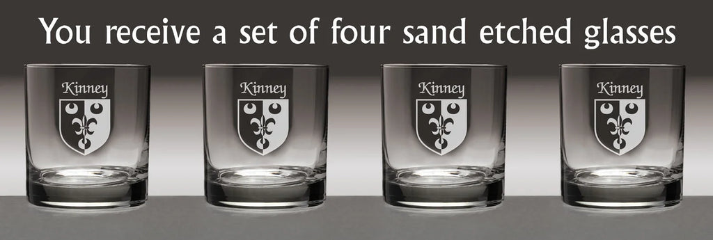 Irish Coat of Arms Tumbler Glasses Set of 4 B7024