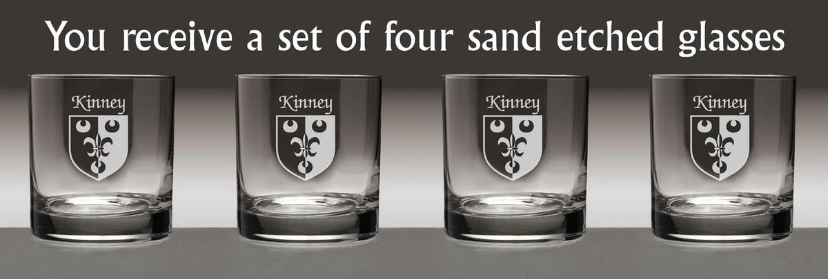 Irish Coat of Arms Tumbler Glasses Set of 4 B7024