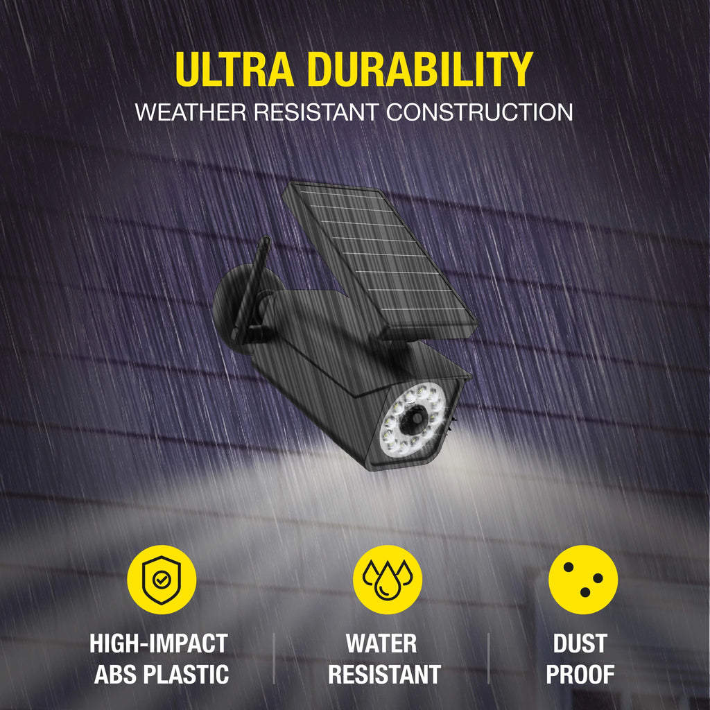 Solar Motion Security Light, Black, 800 Lumens X824