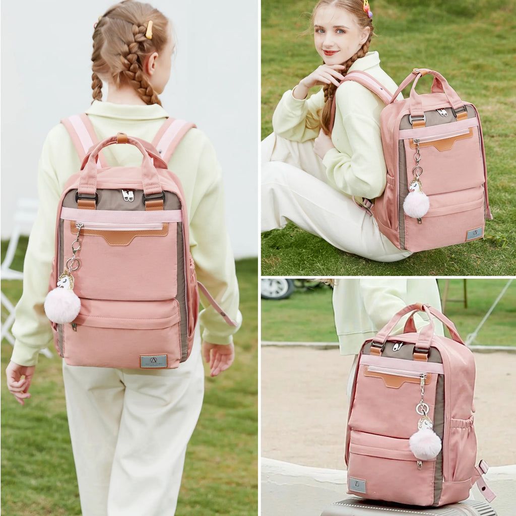 Pink Anti Theft Laptop Backpack K2750