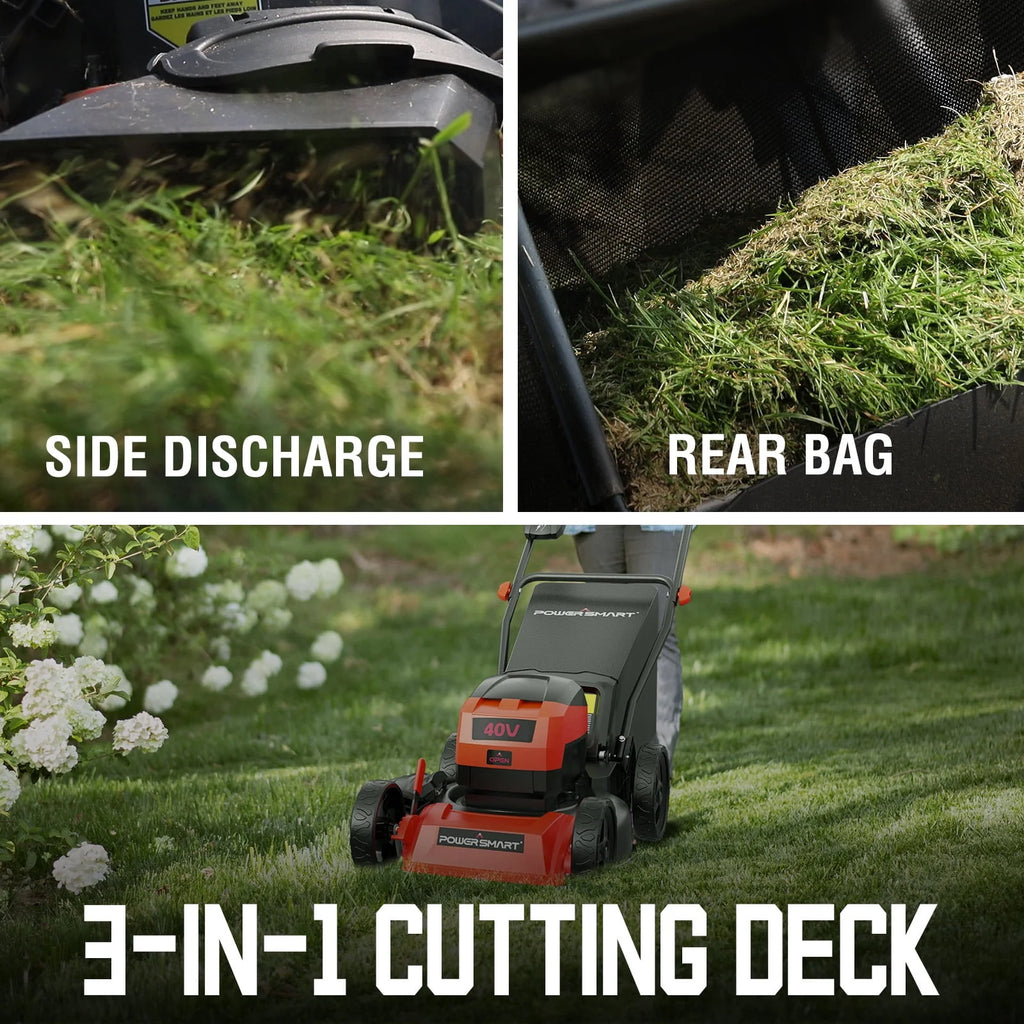 40V 17-inch Cordless Brushless Electric Push Lawn Mower K34393